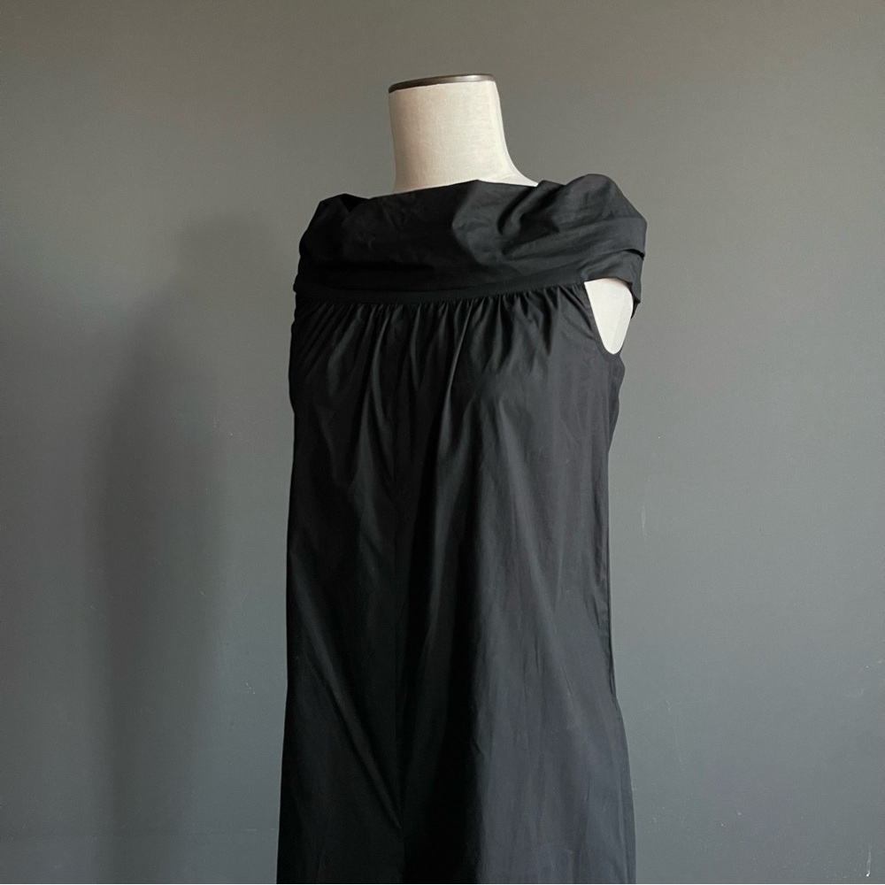 Italian Béatrez Black Draped Cocoon Jumpsuit Minimal Sculptural Size 40 - Picture 2 of 7